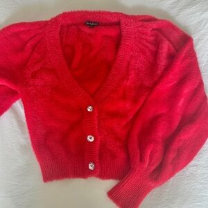*LIKE NEW* For love and lemons Red Cardigan